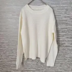 ジーユー ✨ニット セーター 白 ホワイト レディース 長袖　カジュアル