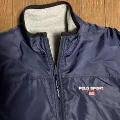 希少　ポロスポーツ　ラルフローレン　リバーシブル　ナイロンジャケット　フリース