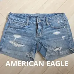 AMERICAN EAGLE デニムショートパンツ ダメージ加工のサムネイル