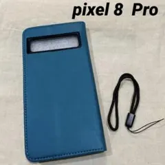 pixel8Pro ターコイズ 手帳型 ケース マグネット ストラップ付きのサムネイル