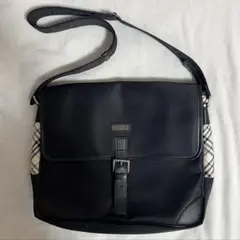 【専用】バーバリー ブラックレーベル ショルダーバッグ ノバチェック 黒