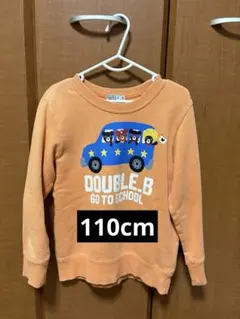 DOUBLE.B トレーナー 110cm オレンジ