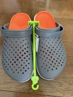 Crocs LiteRide Clog グレー オレンジ 29cmのサムネイル