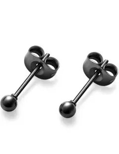 サージカルステンレス ボールピアス 丸玉 1ペア 2個入り 両耳用