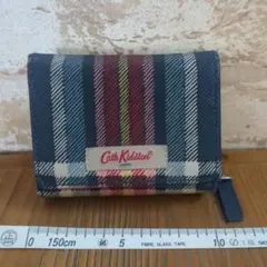 Cath Kidston チェック柄 三つ折り財布