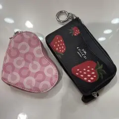 COACH コインケースセット ピンク・黒