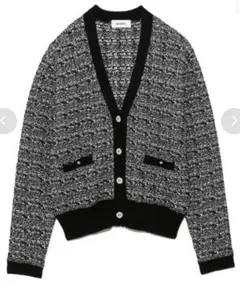 スナイデル Sustainableニットツイードカーディガン