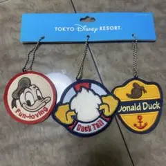 ま*る様 東京ディズニーリゾート ドナルドダック キーホルダー 3個セット