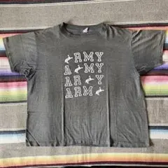 雰囲気 ミリタリー"ARMY"プリント ビンテージ Tシャツ USA製 フェード