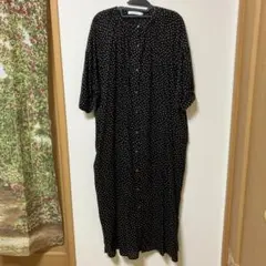 『新品未使用』アメリカンホリック　ロングワンピース　羽織り　マキシ丈　ブラック系