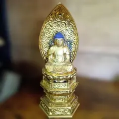 번역 있음 仏像 舟立弥陀 금박 정토종 골동