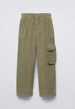 ZARA キッズ コーデュロイ カーゴパンツ 長ズボン