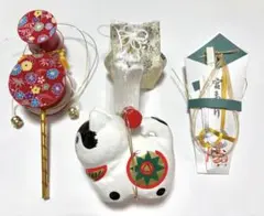 【美品】新品未使用 お宮参り小物　お守り袋(金蘭) 男の子　NO.4