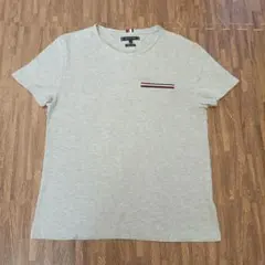 美品 トミーヒルフィガー オーガニックコットン Tシャツ グレー L