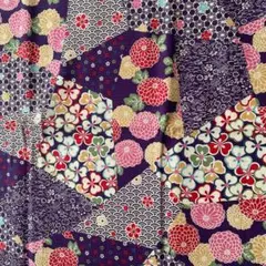 103 コスモテキスタイル　和柄　紫