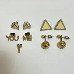 ゴールド系ピアス5点セット　まとめ売り