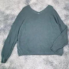 CIAOPANICTYPY【ONE】Ｖネックニット　グリーン　フリーサイズ　厚手