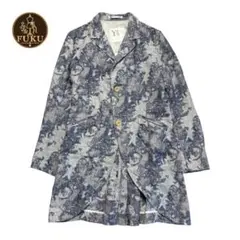 Y’s ワイズ ヨージヤマモト ジャケット 希少 青系 リネン混 ロング丈のサムネイル