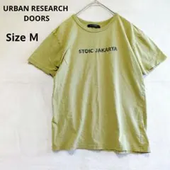 アーバンリサーチドアーズ　プリントTシャツ 半袖 オリーブグリーン　M　コットン