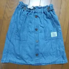 BEAMS mini デニム　スカート　キュロット　パンツ　 130cm