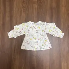 SERAPH 花柄 ブラウス 90cm 長袖 フリル レース