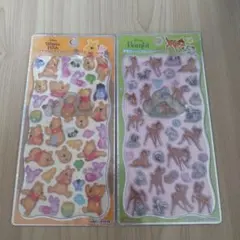 【正規品】プチドロップステッカー ディズニー くまのプーさん バンビ プチドロ