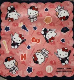 サンリオ×侍ジャパン　E賞　ハンドタオル ハローキティ