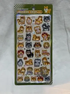 犬キャラクター立体シール 32枚入り ボンボンドロップ 正規品