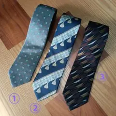 シルクネクタイ 3本セット