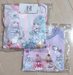 【新品未使用】ワンダフルプリキュア！パジャマ&長袖カットソーセット 100cm