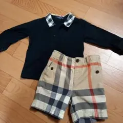 BURBERRY KIDS 長袖シャツ・ショートパンツセット