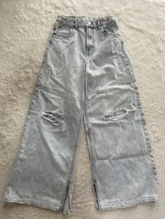 ZARAキッズ スリットデニムパンツ