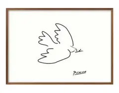 11364■ポスター アート 絵画『パブロ・ピカソ　平和の鳩』A3 マット紙
