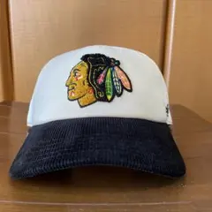 刺繍ロゴ ベースボールキャップ ホワイト/ブラック