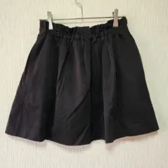 【Stradivarius】（M）フレアミニスカート/ウエストゴム/ギャザー