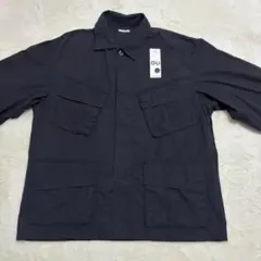 ジャングルファティーグジャケット ミリタリーシャツ 軍物 ブラック M GU