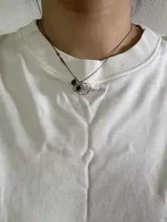 Swarovski 目モチーフ ネックレス ブルーストーン