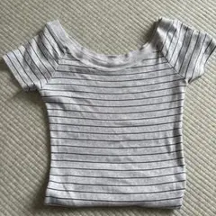 Brandy Melville ボーダー 半袖 Tシャツのサムネイル