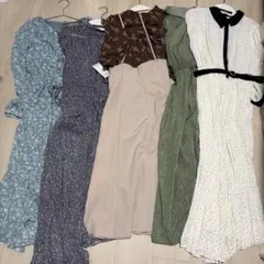 ワンピース　レディース 8点 まとめ売り　ブラウス スカート　タグつき未使用あり