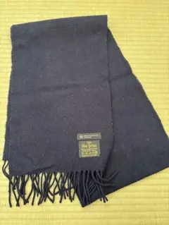 ユナイテッドアローズ　ネイビー　マフラー　グレンプリンス　ラムズウール100%