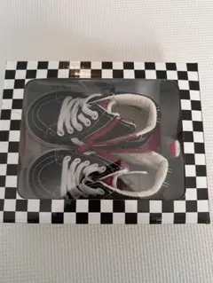 VANS スニーカー　14cmスリッポン ブラック/ホワイトチェック