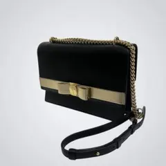 【美品】Salvatore Ferragamo ヴァラ チェーンショルダーバッグ