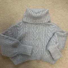 【TORTE】ライトブルー ニット