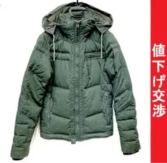 [正規品]ディーゼルDIESEL ダウンジャケット オリーブグリーン M