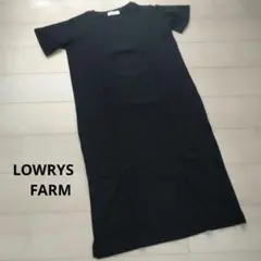 LOWRYS FARM★Tシャツワンピース(黒・M)