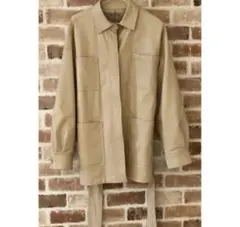 フェイクレザージャケット　ベージュ