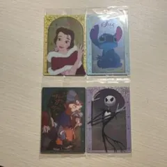 ディズニー ウエハース カード 〈4枚セット〉