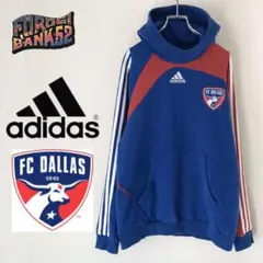 adidas アディダス スウェットパーカー★FCダラス★ハイネックプルオーバー