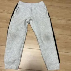 グレー サイドストライプ ロングパンツ