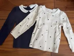 GAP 長袖トップス 2点セット ネイビー ホワイト